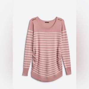 Blush, lightweight maternity top.